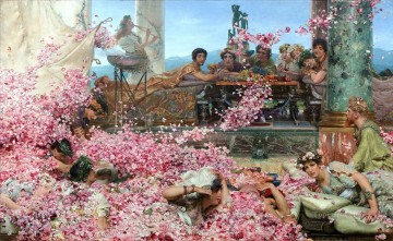 サー・ローレンス・アルマ・タデマ Painting - ヘリオガバルスのバラ ロマンチックなサー・ローレンス・アルマ・タデマ
